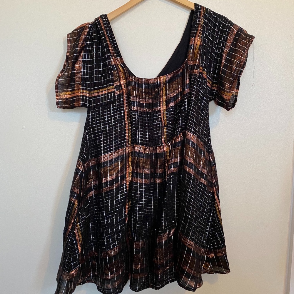 Glittery Free People Barcelona Mini Dress